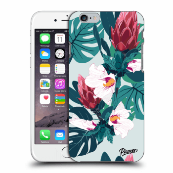 Picasee silikonový průhledný obal pro Apple iPhone 6/6S - Rhododendron