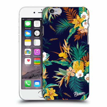 Picasee silikonový průhledný obal pro Apple iPhone 6/6S - Pineapple Color