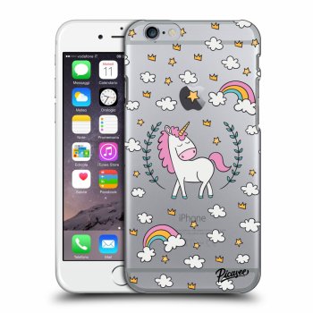 Picasee silikonový průhledný obal pro Apple iPhone 6/6S - Unicorn star heaven