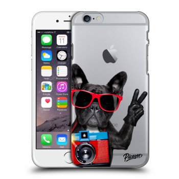 Picasee silikonový průhledný obal pro Apple iPhone 6/6S - French Bulldog