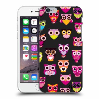 Picasee silikonový černý obal pro Apple iPhone 6/6S - Owls