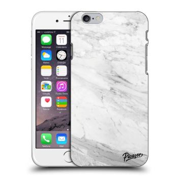 Picasee silikonový průhledný obal pro Apple iPhone 6/6S - White marble