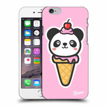 Picasee silikonový průhledný obal pro Apple iPhone 6/6S - Ice Cream Panda