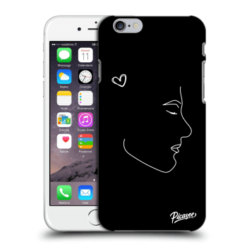 Picasee silikonový černý obal pro Apple iPhone 6/6S - Couple boy White