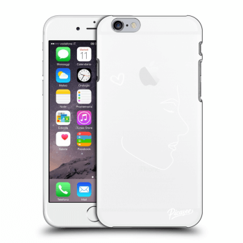 Picasee silikonový mléčný obal pro Apple iPhone 6/6S - Couple boy White