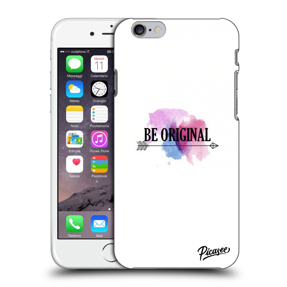 Picasee silikonový průhledný obal pro Apple iPhone 6/6S - Be original
