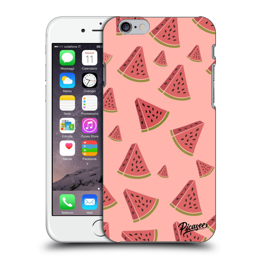 Picasee plastový průhledný obal pro Apple iPhone 6/6S - Watermelon
