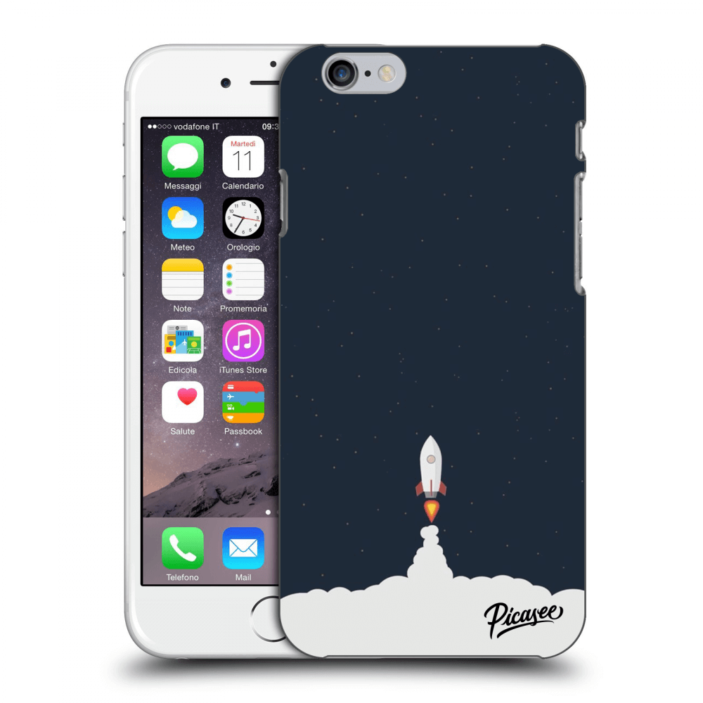 Picasee silikonový průhledný obal pro Apple iPhone 6/6S - Astronaut 2