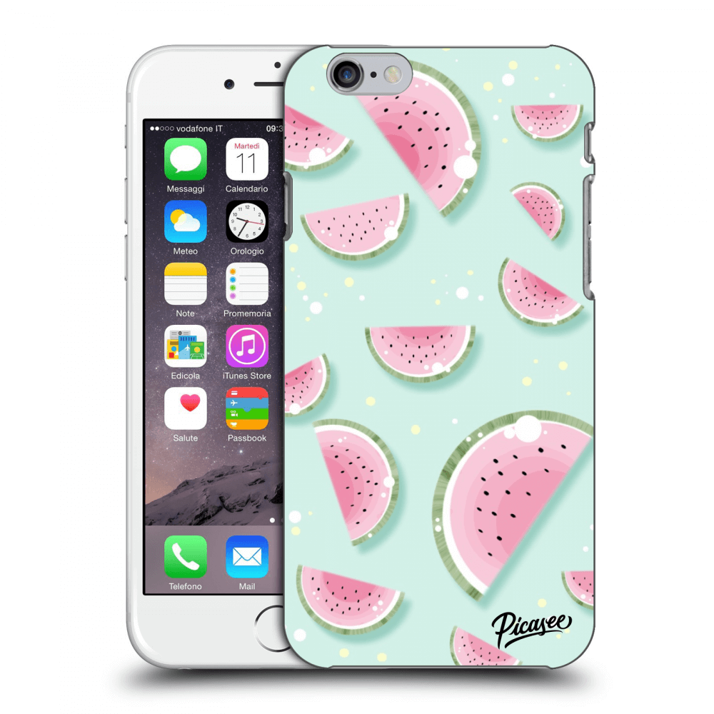 Picasee silikonový průhledný obal pro Apple iPhone 6/6S - Watermelon 2