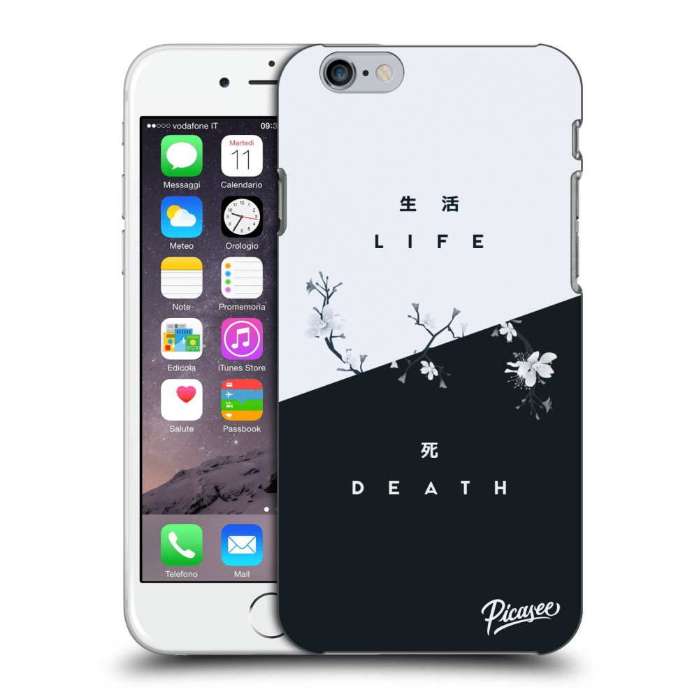 Picasee silikonový průhledný obal pro Apple iPhone 6/6S - Life - Death