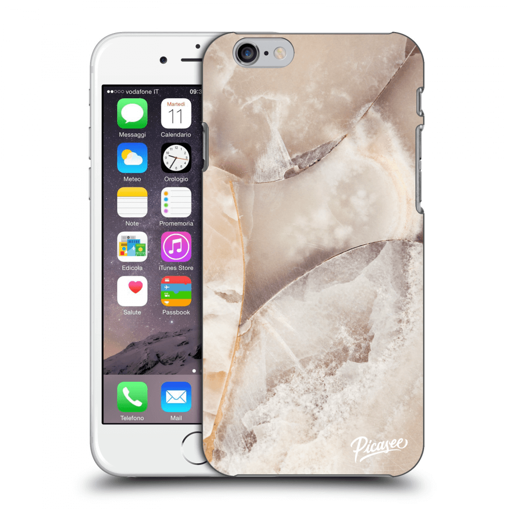 Silikonový Průhledný Obal Pro Apple IPhone 6/6S - Cream Marble