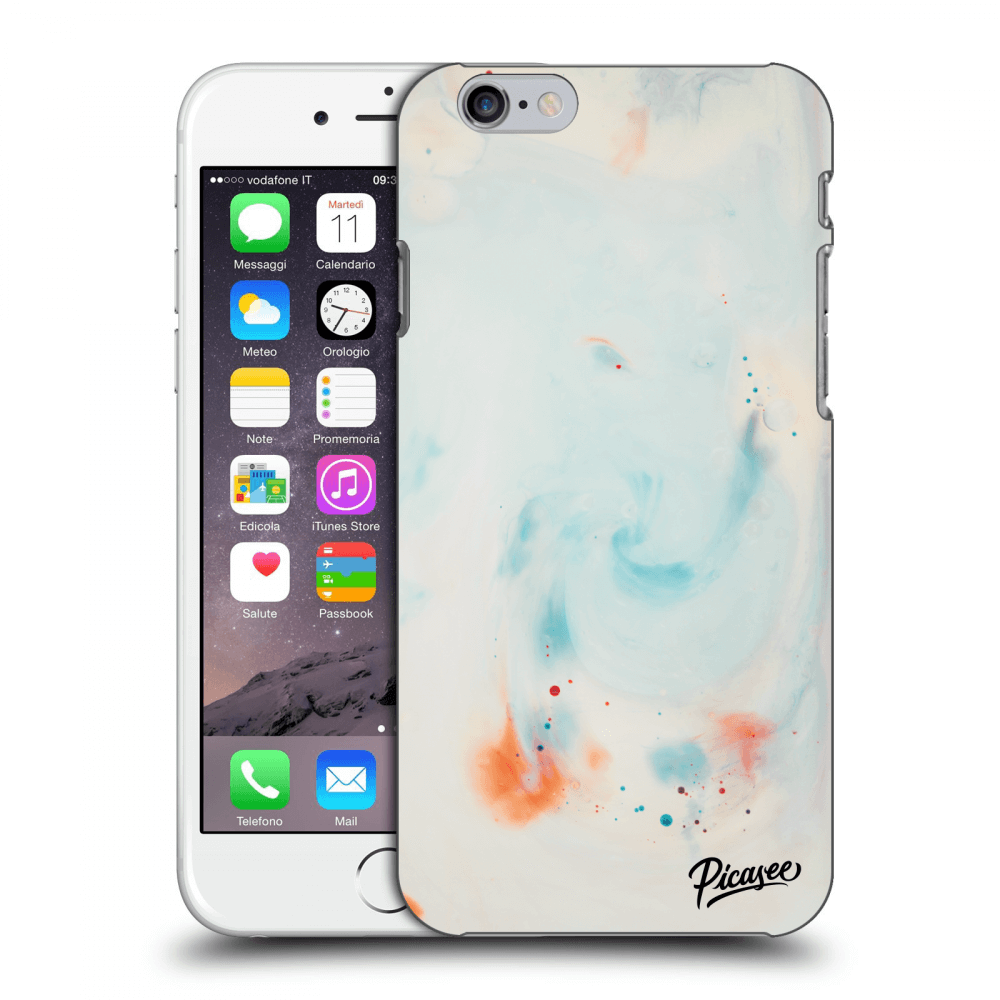 Picasee silikonový průhledný obal pro Apple iPhone 6/6S - Splash