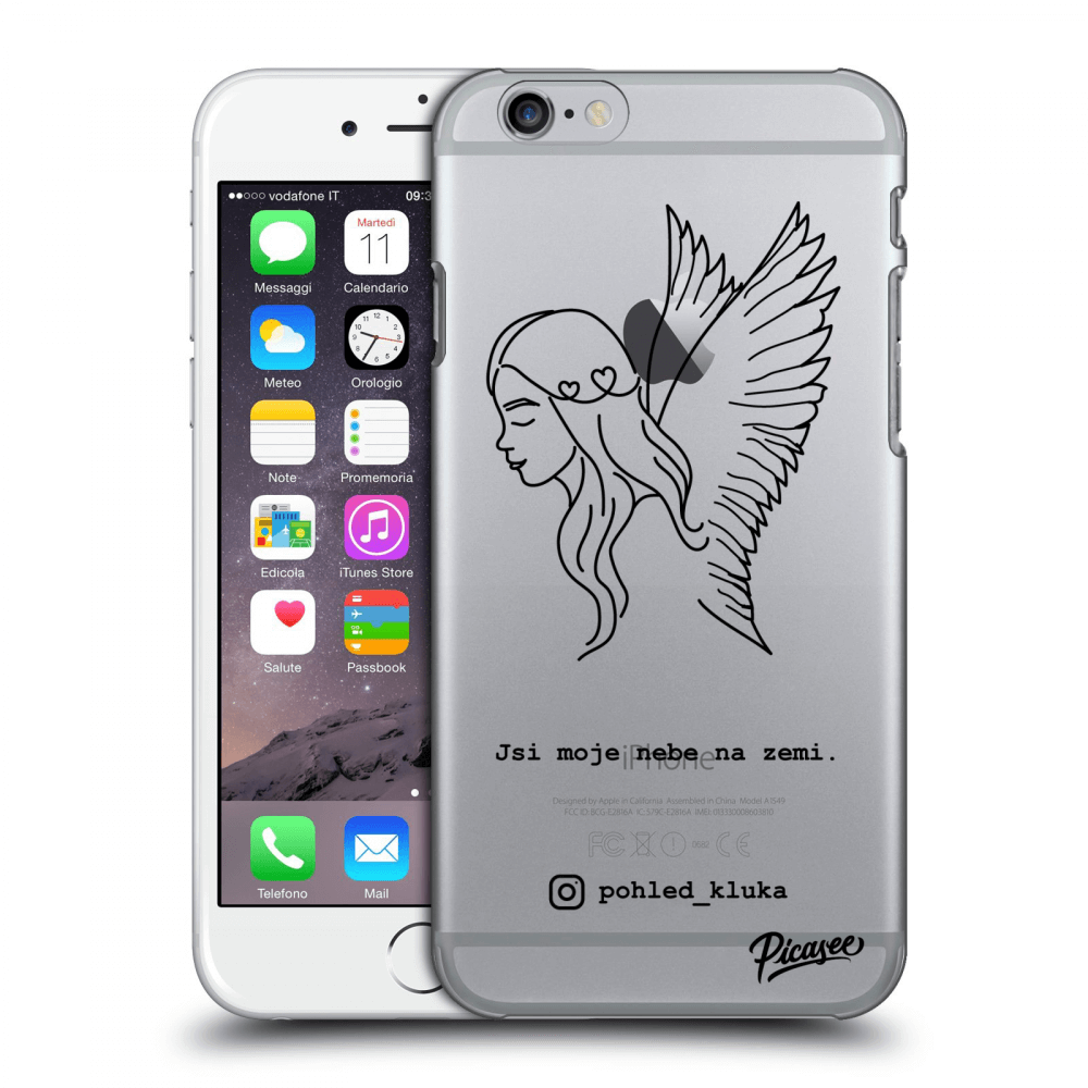 Picasee silikonový průhledný obal pro Apple iPhone 6/6S - Heaven