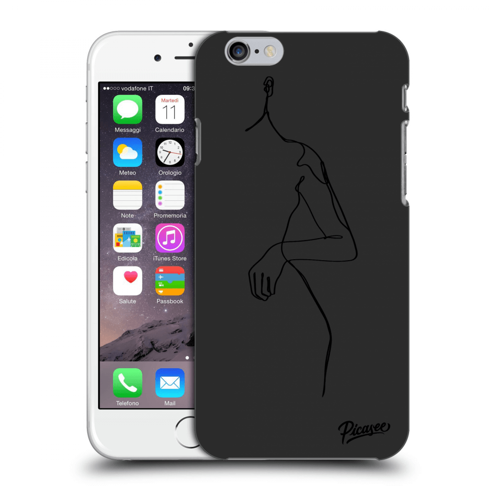 Picasee silikonový černý obal pro Apple iPhone 6/6S - Simple body