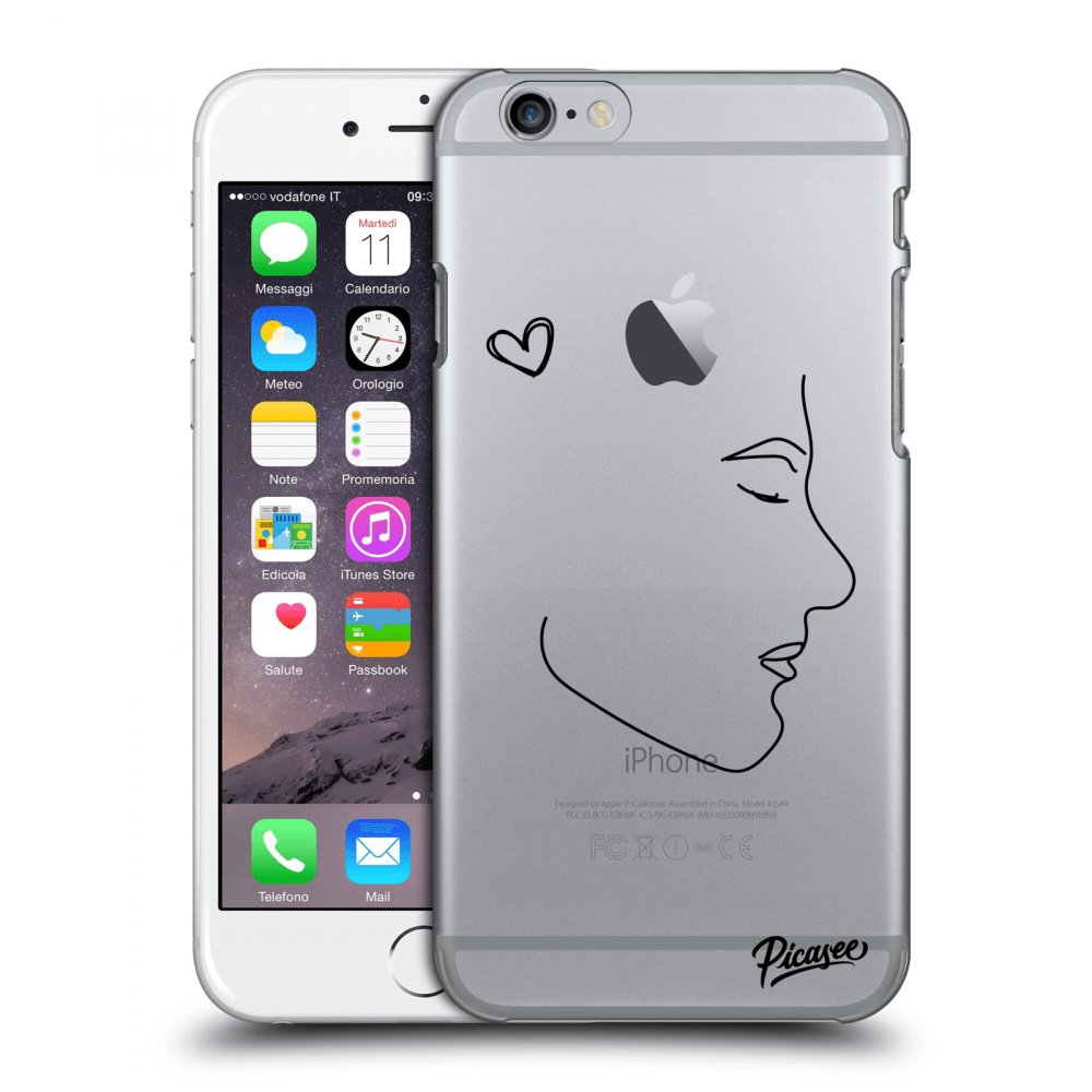 Picasee silikonový průhledný obal pro Apple iPhone 6/6S - Couple boy