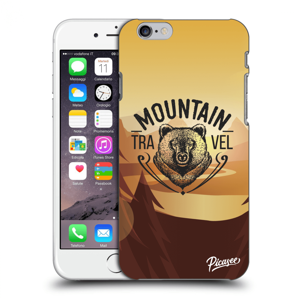 Picasee silikonový průhledný obal pro Apple iPhone 6/6S - Mountain bear