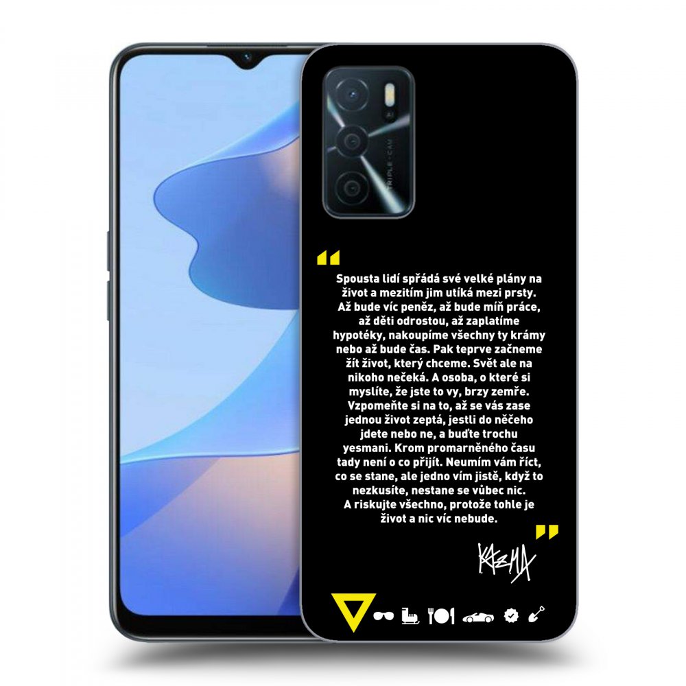 Picasee ULTIMATE CASE pro OPPO A16s - Kazma - BUĎTE TROCHU YESMANI