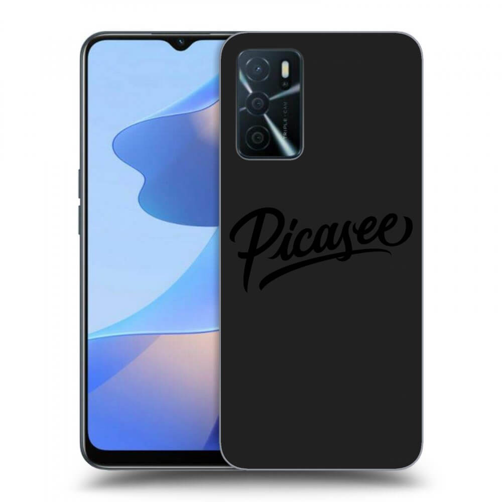 Picasee silikonový černý obal pro OPPO A16s - Picasee - old logo - black