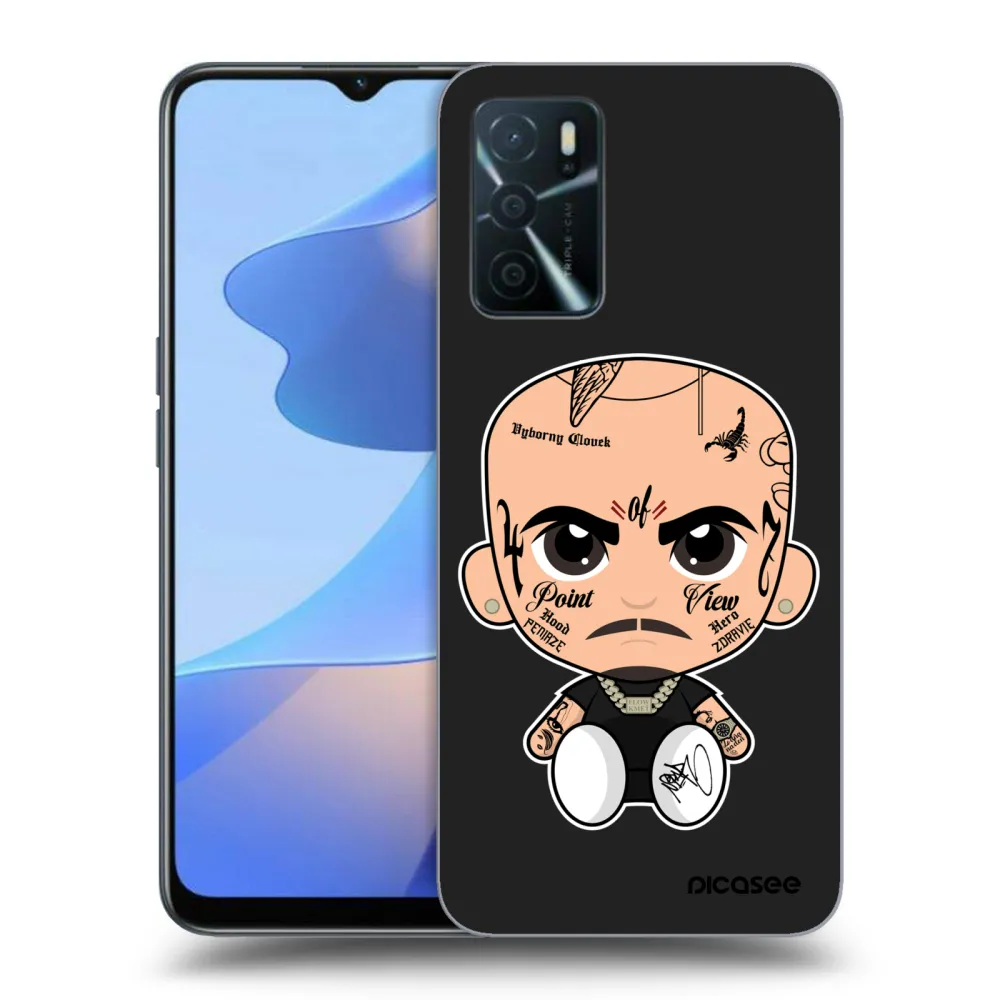 Picasee silikonový černý obal pro OPPO A16s - Separ