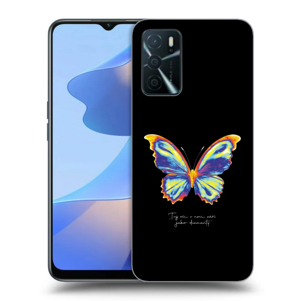Picasee ULTIMATE CASE pro OPPO A16s - Diamanty Black