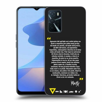 Picasee silikonový černý obal pro OPPO A16s - Kazma - BUĎTE TROCHU YESMANI