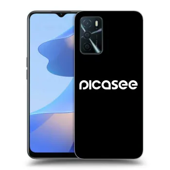 Picasee silikonový černý obal pro OPPO A16s - Picasee - new logo - white