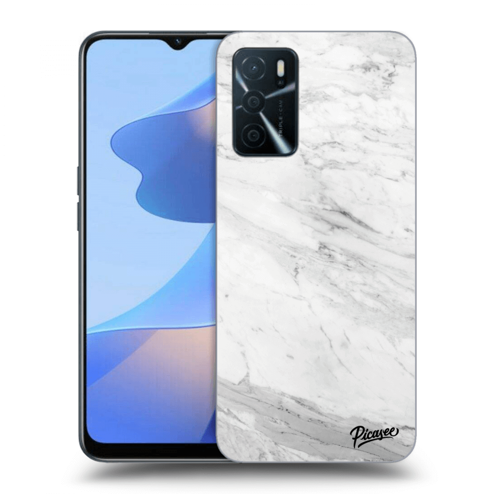 Picasee ULTIMATE CASE pro OPPO A16s - White marble