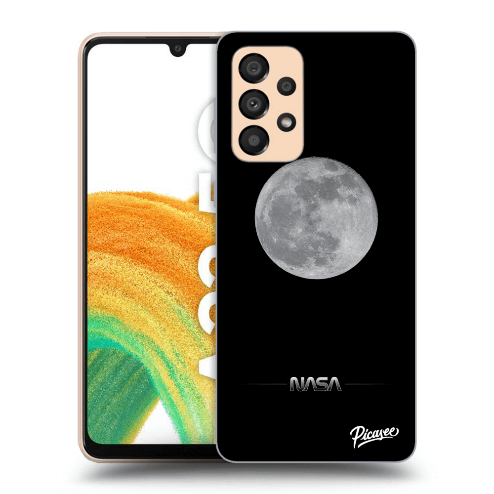Picasee silikonový černý obal pro Samsung Galaxy A33 5G A336 - Moon Minimal