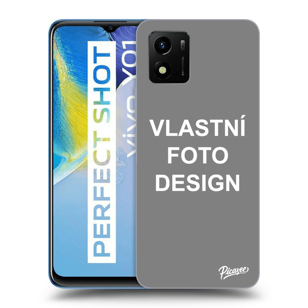 Picasee silikonový průhledný obal pro Vivo Y01 - Vlastní fotka/motiv