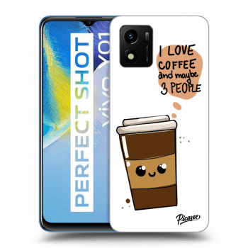 Picasee silikonový průhledný obal pro Vivo Y01 - Cute coffee