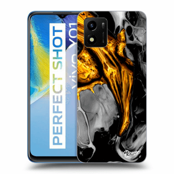 Picasee ULTIMATE CASE pro Vivo Y01 - Black Gold