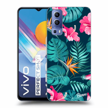 Obal pro Vivo Y52 5G - Pink Monstera