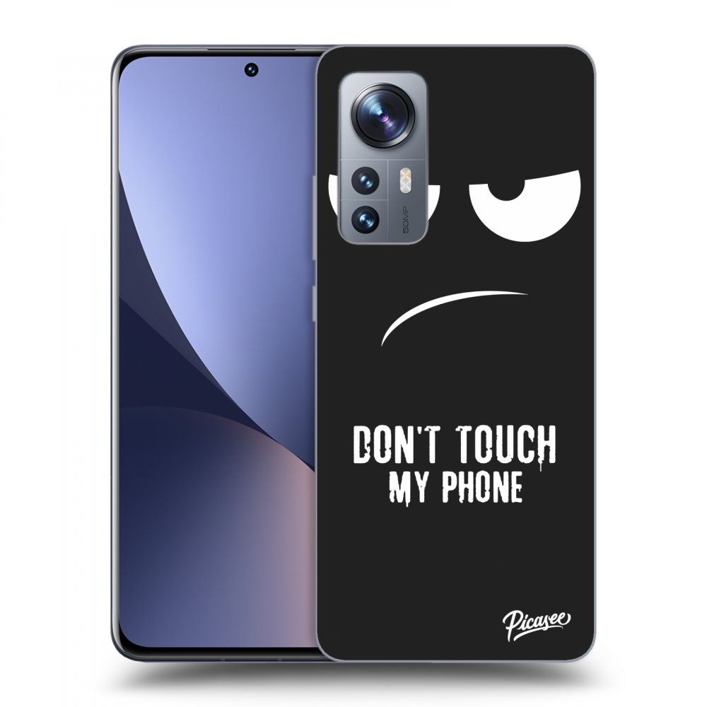 Picasee silikonový černý obal pro Xiaomi 12X - Don't Touch My Phone