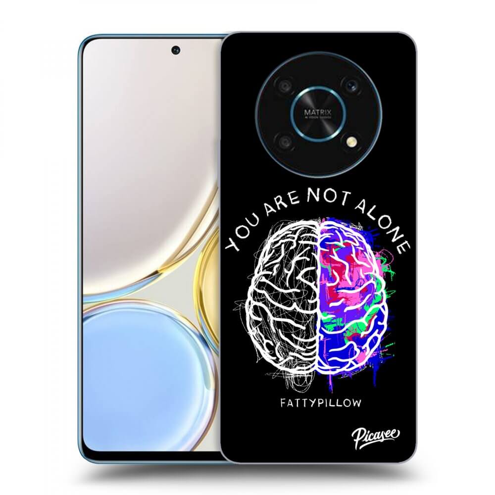 Picasee silikonový průhledný obal pro Honor Magic4 Lite 5G - Brain - White