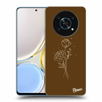 Picasee ULTIMATE CASE pro Honor Magic4 Lite 5G - Brown flowers