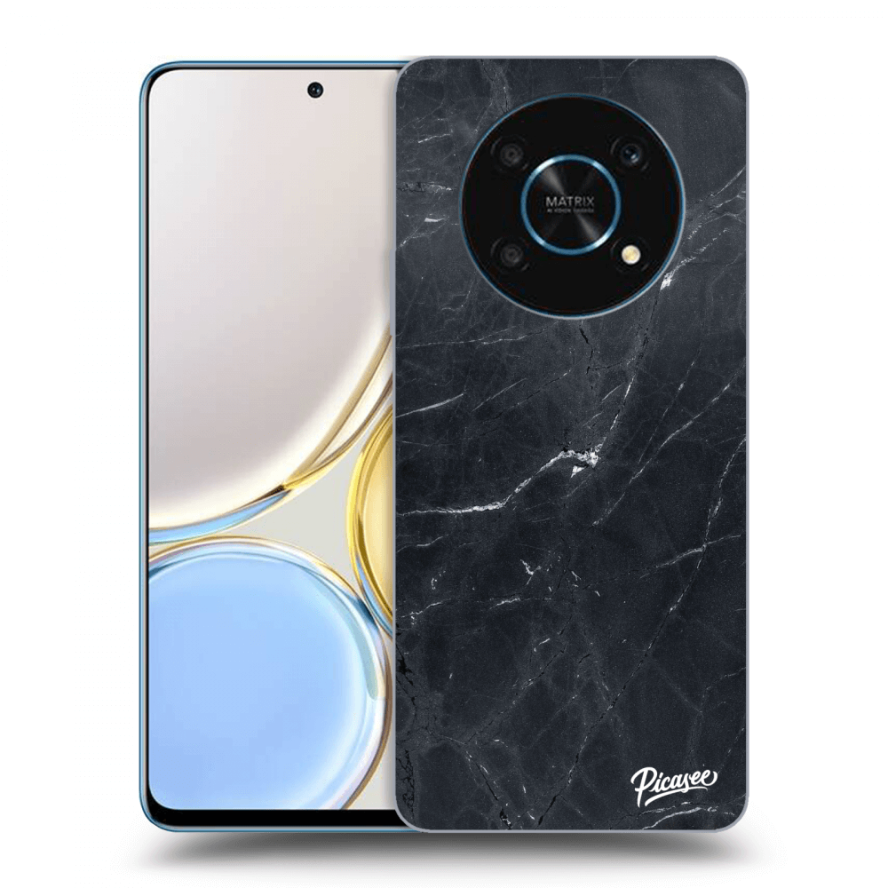 Picasee silikonový průhledný obal pro Honor Magic4 Lite 5G - Black marble