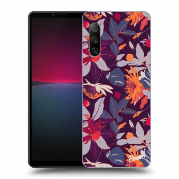 Obal pro Sony Xperia 10 IV 5G - Purple Leaf