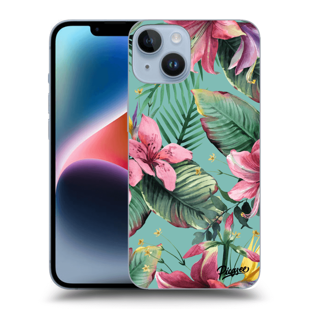 Picasee silikonový průhledný obal pro Apple iPhone 14 - Hawaii