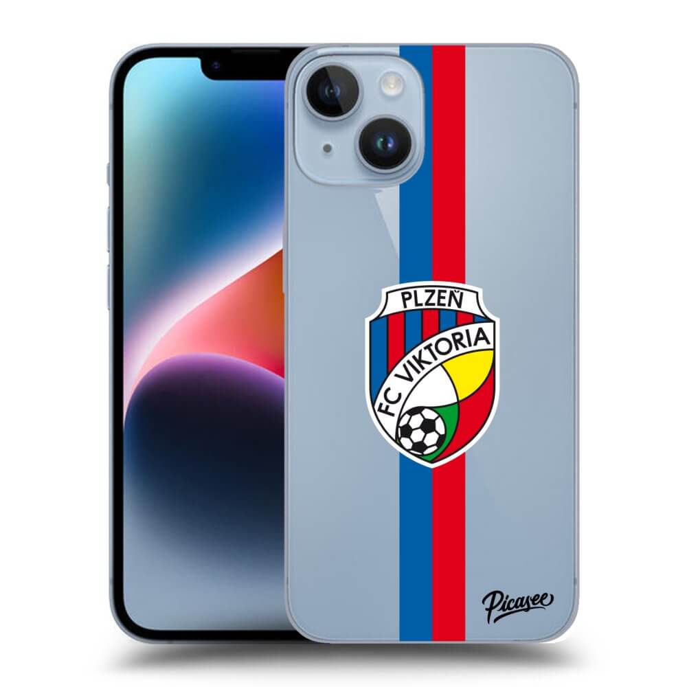 Picasee silikonový průhledný obal pro Apple iPhone 14 - FC Viktoria Plzeň H