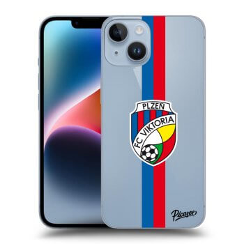 Picasee silikonový průhledný obal pro Apple iPhone 14 - FC Viktoria Plzeň H