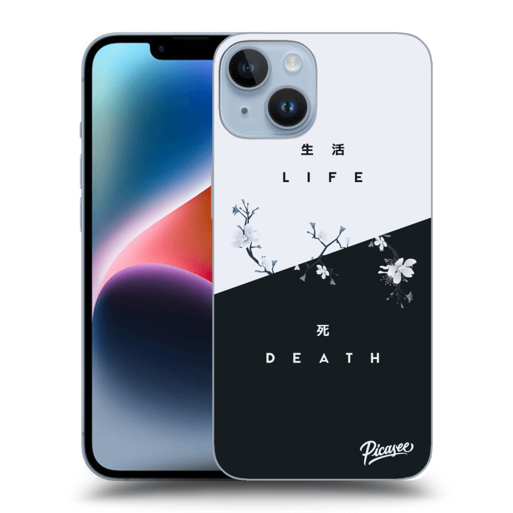 Picasee silikonový průhledný obal pro Apple iPhone 14 - Life - Death