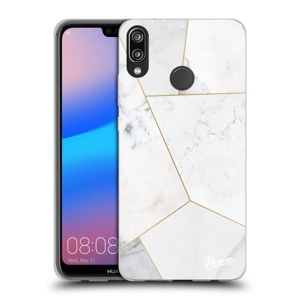 Picasee ULTIMATE CASE pro Huawei P20 Lite - White tile