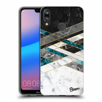 Obal pro Huawei P20 Lite - Black & White geometry