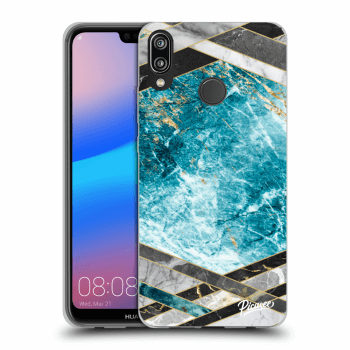 Picasee ULTIMATE CASE pro Huawei P20 Lite - Blue geometry