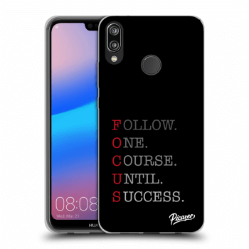 Picasee silikonový černý obal pro Huawei P20 Lite - Focus