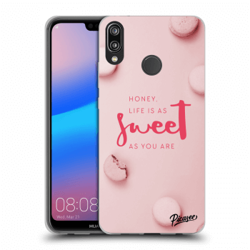 Picasee silikonový černý obal pro Huawei P20 Lite - Life is as sweet as you are