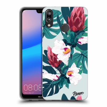 Picasee silikonový černý obal pro Huawei P20 Lite - Rhododendron