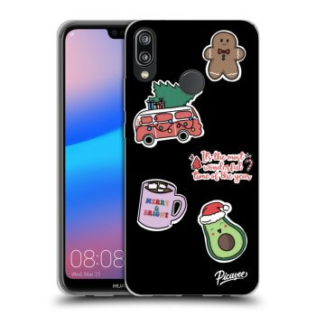 Obal pro Huawei P20 Lite - Christmas Stickers