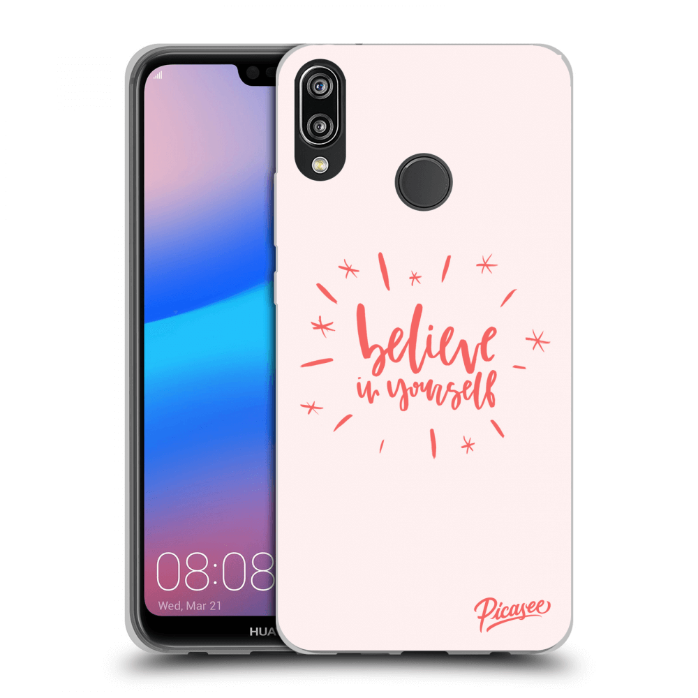 Picasee silikonový průhledný obal pro Huawei P20 Lite - Believe in yourself