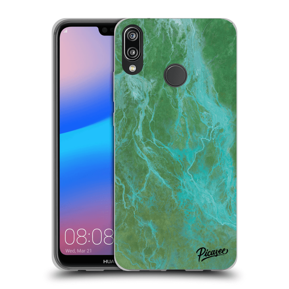 Picasee ULTIMATE CASE pro Huawei P20 Lite - Green marble